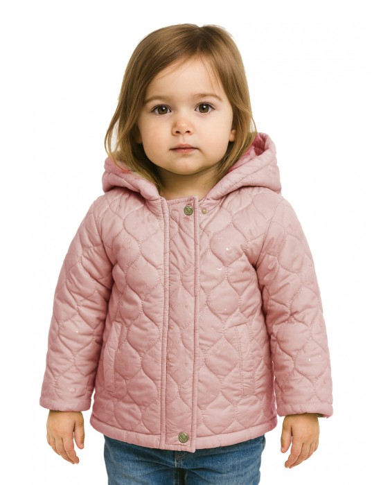 Girls Jacket Quilted Rose Pink